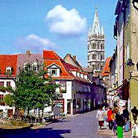 Touristenmeile in Naumburg an der Saale