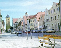 Die Obere Hauptstrasse in Hassfurt