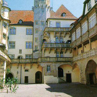 Der Schloßhof von Langenburg