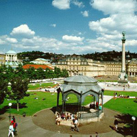 Der Schloßplatz in Stuttgart