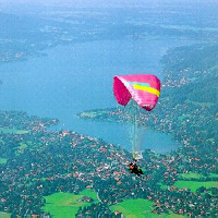 Paragliding am Tegernsee