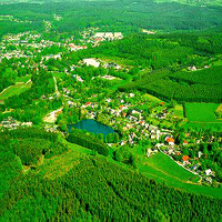 Luftbild von Bad Brambach